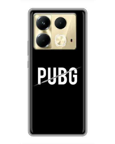 Чохол для Infinix Note 40 з картинкою «PUBG — білий логотип» Чохол для Infinix Note 40 з картинкою «PUBG — білий логотип»