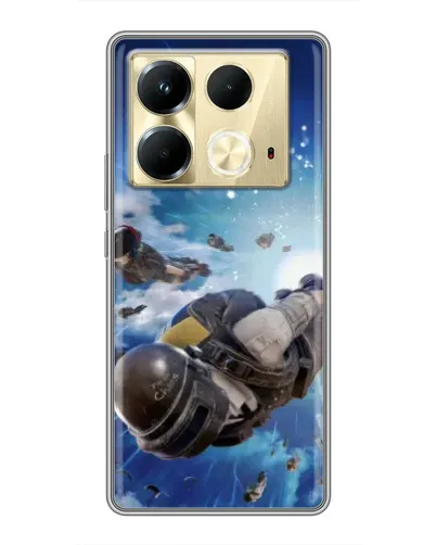 Чохол для Infinix Note 40 з картинкою «Десант PUBG — стрибок» Чохол для Infinix Note 40 з картинкою «Десант PUBG — стрибок»
