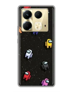 Чохол для Infinix Note 40 з картинкою «Космічний патерн Among Us» Чохол для Infinix Note 40 з картинкою «Космічний патерн Among Us»