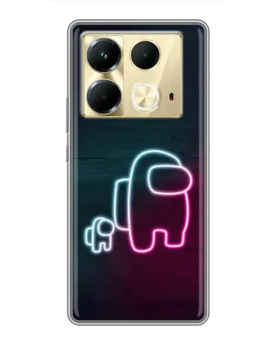Чохол для Infinix Note 40 з картинкою «Among Us неон-арт» Чохол для Infinix Note 40 з картинкою «Among Us неон-арт»
