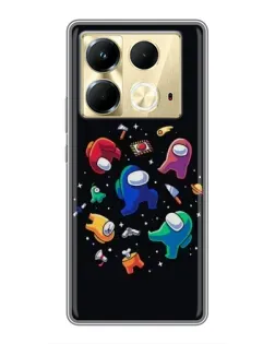 Чохол для Infinix Note 40 з картинкою «Among Us космос»