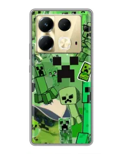 Чохол для Infinix Note 40 з картинкою «Кріпери Minecraft» Чохол для Infinix Note 40 з картинкою «Кріпери Minecraft»