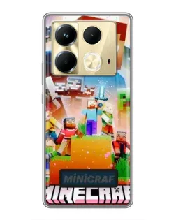 Чохол для Infinix Note 40 з картинкою «Minecraft герої гри» Чохол для Infinix Note 40 з картинкою «Minecraft герої гри»