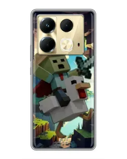 Чохол для Infinix Note 40 з картинкою «Стів та гусь» Чохол для Infinix Note 40 з картинкою «Стів та гусь»