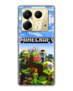 Чохол для Infinix Note 40 з картинкою «Minecraft класичний світ» Чохол для Infinix Note 40 з картинкою «Minecraft класичний світ»