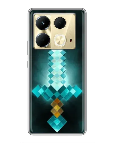 Чохол для Infinix Note 40 з картинкою «Алмазний меч неон»