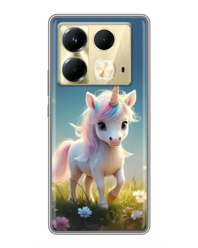 Чехол для Infinix Note 40 с картинкой «Единорог на поляне» Чехол для Infinix Note 40 с картинкой «Единорог на поляне»