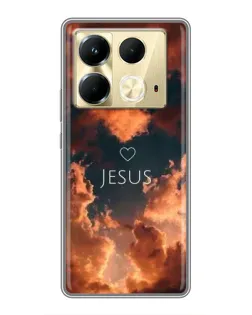 Чохол для Infinix Note 40 з картинкою «Сяйво Імені Jesus»