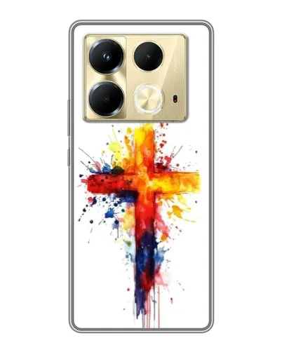 Чохол для Infinix Note 40 з картинкою «Акварельний хрест» Чохол для Infinix Note 40 з картинкою «Акварельний хрест»