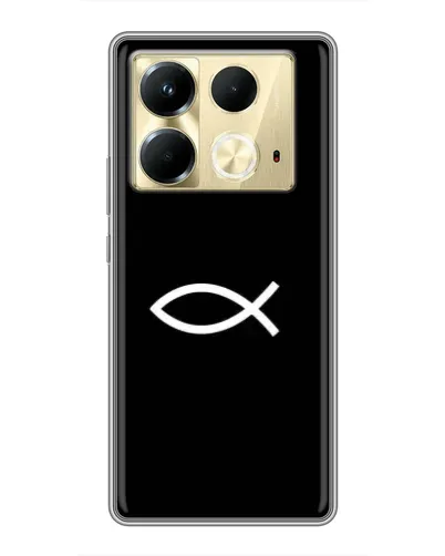 Чехол для Infinix Note 40 с картинкой «Символ рыбы Jesus» Чехол для Infinix Note 40 с картинкой «Символ рыбы Jesus»