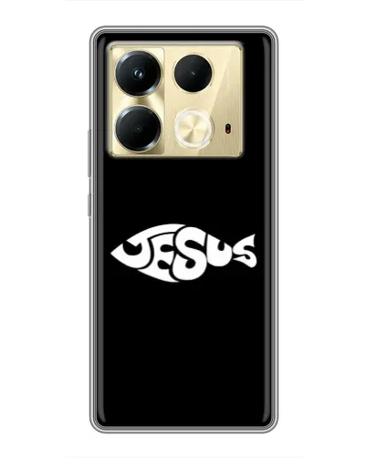 Чехол для Infinix Note 40 с картинкой «Рыба Jesus» Чехол для Infinix Note 40 с картинкой «Рыба Jesus»