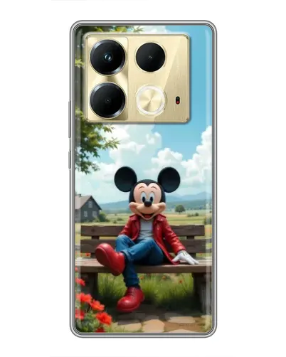 Чехол для Infinix Note 40 с картинкой «Микки на скамейке» Чехол для Infinix Note 40 с картинкой «Микки на скамейке»