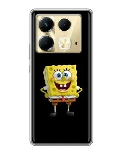 Чехол для Infinix Note 40 с картинкой «Классический Губка Боб»