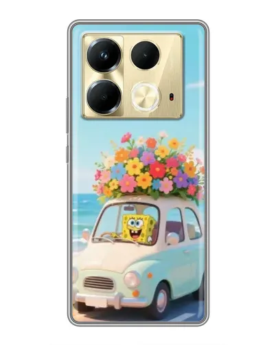Чехол для Infinix Note 40 с картинкой «Автомобильное путешествие»