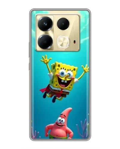 Чехол для Infinix Note 40 с картинкой «Спанч Боб под водой» Чехол для Infinix Note 40 с картинкой «Спанч Боб под водой»