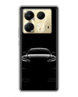 Чохол для Infinix Note 40 з картинкою «Силует Tesla Night» Чохол для Infinix Note 40 з картинкою «Силует Tesla Night»