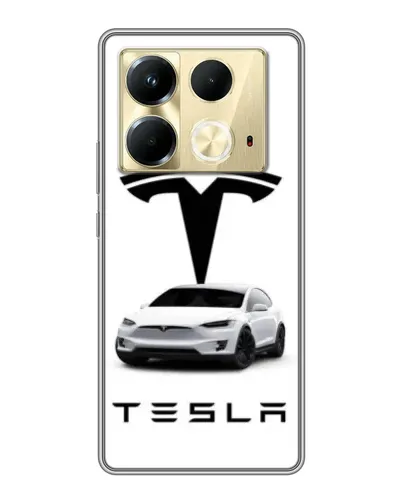 Чохол для Infinix Note 40 з картинкою «Tesla White Style» Чохол для Infinix Note 40 з картинкою «Tesla White Style»