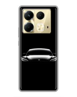 Чохол для Infinix Note 40 з картинкою «Фари Tesla Night»