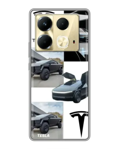 Чохол для Infinix Note 40 з картинкою «Колаж Cybertruck Tesla» Чохол для Infinix Note 40 з картинкою «Колаж Cybertruck Tesla»