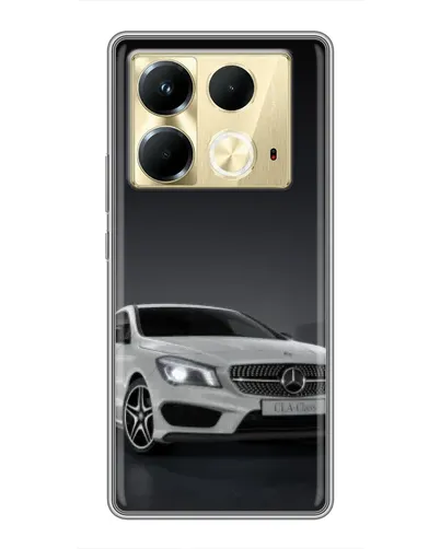 Чохол для Infinix Note 40 з картинкою «Mercedes AMG GT Silver»