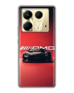 Чохол для Infinix Note 40 з картинкою «Mercedes AMG — червона лінія»