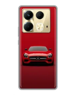 Чохол для Infinix Note 40 з картинкою «Червоний Mercedes AMG»