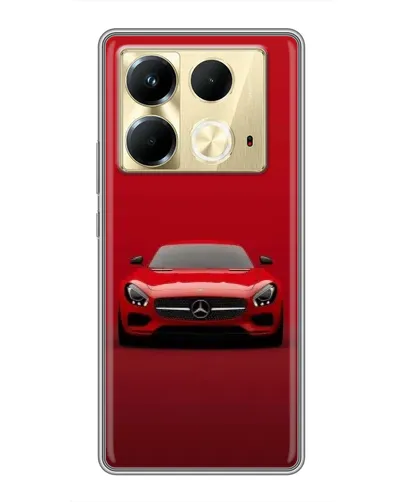 Чохол для Infinix Note 40 з картинкою «Червоний Mercedes AMG»