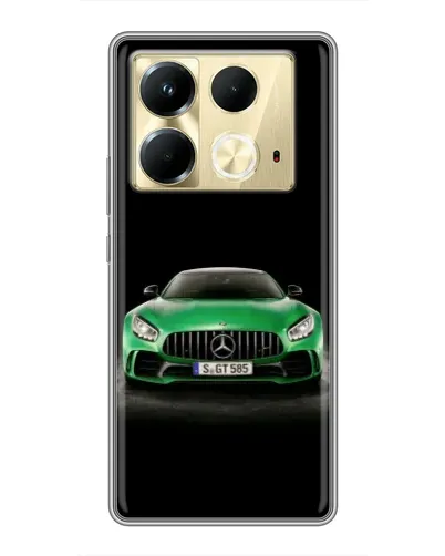 Чохол для Infinix Note 40 з картинкою «Mercedes — неоновий лого»