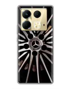 Чохол для Infinix Note 40 з картинкою «Диск Mercedes»