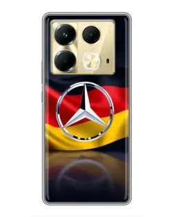 Чохол для Infinix Note 40 з картинкою «Mercedes — прапор Німеччини»