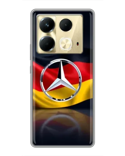 Чохол для Infinix Note 40 з картинкою «Mercedes — прапор Німеччини»