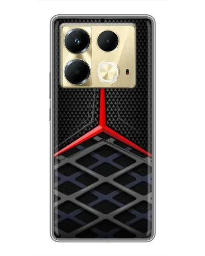 Чохол для Infinix Note 40 з картинкою «Mercedes Carbon Grid»
