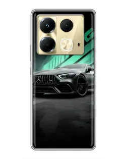 Чохол для Infinix Note 40 з картинкою «Темний Mercedes AMG»