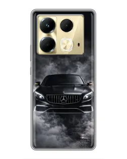 Чохол для Infinix Note 40 з картинкою «Mercedes у диму»