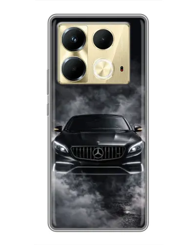 Чохол для Infinix Note 40 з картинкою «Mercedes у диму»