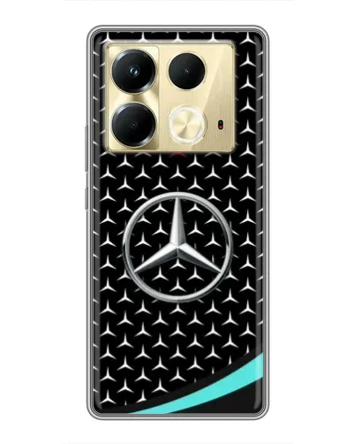 Чохол для Infinix Note 40 з картинкою «Mercedes — бірюзовий акцент»