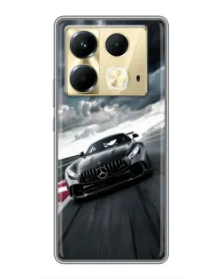 Чохол для Infinix Note 40 з картинкою «Гоночний Mercedes AMG»