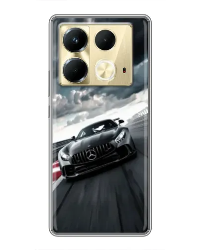 Чохол для Infinix Note 40 з картинкою «Гоночний Mercedes AMG»