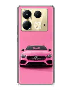 Чехол для Infinix Note 40 с картинкой «Розовый Mercedes AMG» Чехол для Infinix Note 40 с картинкой «Розовый Mercedes AMG»