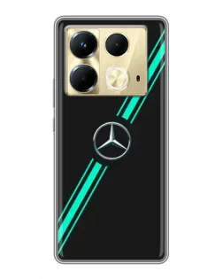 Чехол для Infinix Note 40 с картинкой «Спортивные линии Mercedes» Чехол для Infinix Note 40 с картинкой «Спортивные линии Mercedes»
