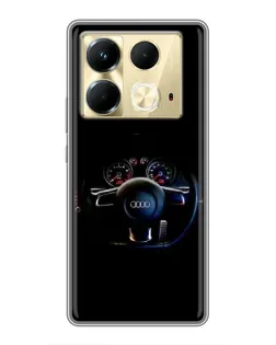 Чохол для Infinix Note 40 з картинкою «Салон Audi — кермо» Чохол для Infinix Note 40 з картинкою «Салон Audi — кермо»