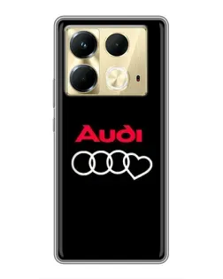 Чохол для Infinix Note 40 з картинкою «Логотип Audi Heart» Чохол для Infinix Note 40 з картинкою «Логотип Audi Heart»