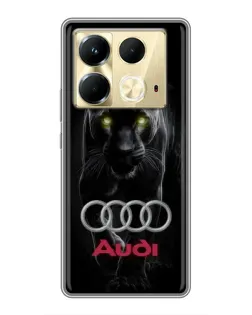 Чохол для Infinix Note 40 з картинкою «Пантера та Audi»