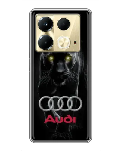 Чохол для Infinix Note 40 з картинкою «Пантера та Audi» Чохол для Infinix Note 40 з картинкою «Пантера та Audi»