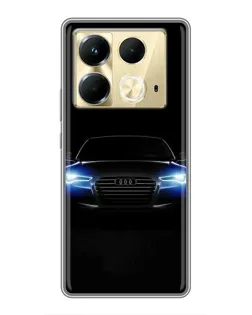 Чохол для Infinix Note 40 з картинкою «Audi в неоні»