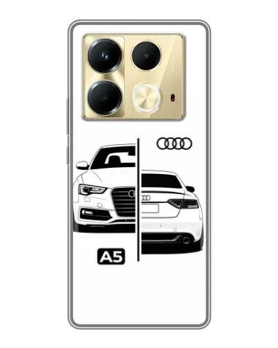 Чохол для Infinix Note 40 з картинкою «Audi — контрастний дизайн» Чохол для Infinix Note 40 з картинкою «Audi — контрастний дизайн»