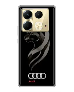 Чохол для Infinix Note 40 з картинкою «Графіка — пантера та Audi»