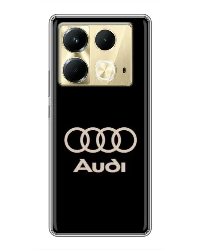Чохол для Infinix Note 40 з картинкою «Audi — золотий логотип» Чохол для Infinix Note 40 з картинкою «Audi — золотий логотип»