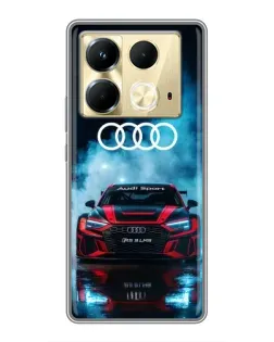 Чохол для Infinix Note 40 з картинкою «Audi Sport — неон»