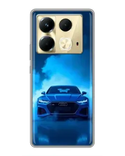 Чохол для Infinix Note 40 з картинкою «Audi — блакитна енергія»